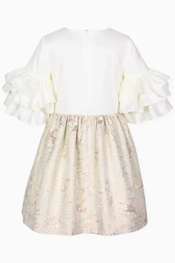 Floral Printed Dress in Cotton-blend