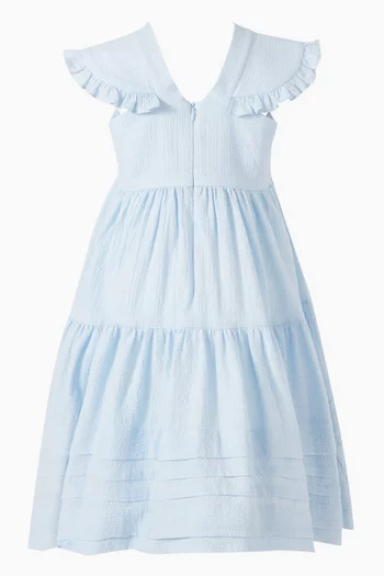 Coral Dress in Cotton