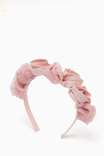 Roses Headband in Tulle