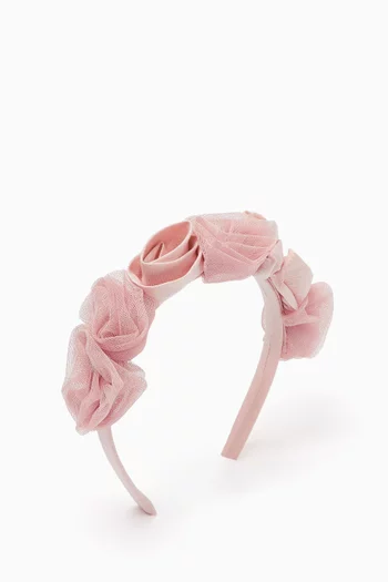Roses Headband in Tulle