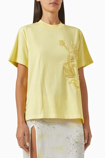 Classic Embellished T-shirt in Jersey