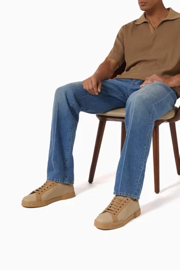 سنيكرز بورتوفينو جلد عجل نابا