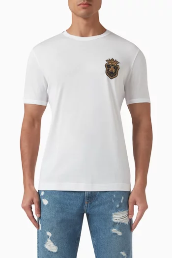 Heraldic Emblem T-shirt in Cotton