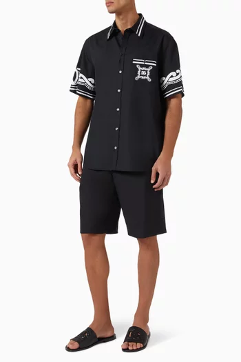 Bandanna Shirt in Cotton Poplin