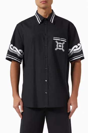 Bandanna Shirt in Cotton Poplin