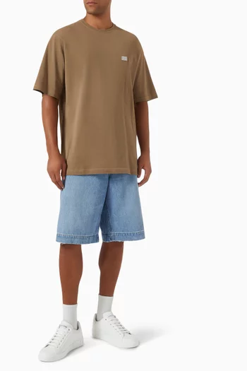 Metal Tag T-shirt in Cotton Piqué