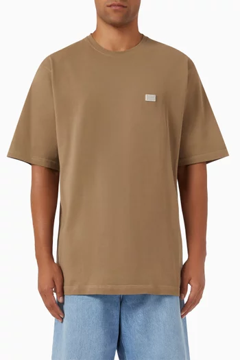 Metal Tag T-shirt in Cotton Piqué
