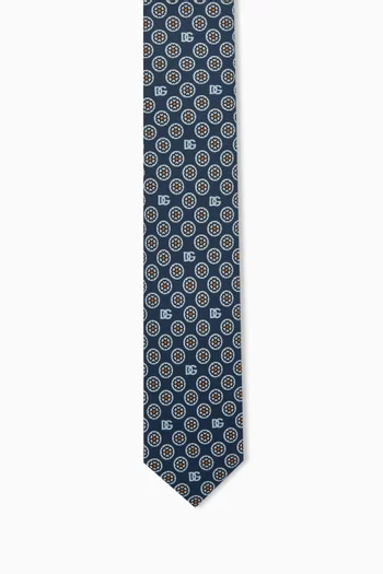 Logo Tie in Silk