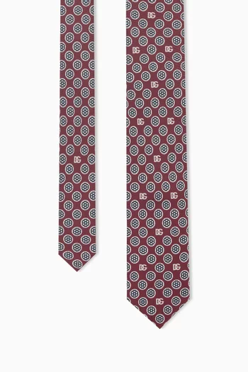 Logo Tie in Silk