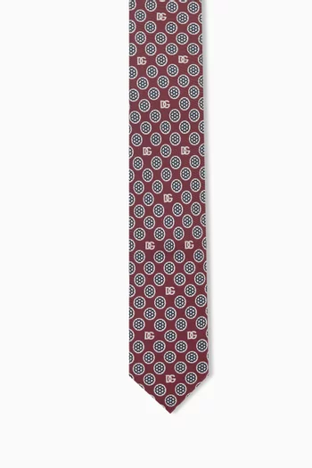 Logo Tie in Silk