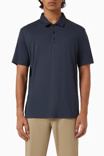 Bron Polo Shirt in Anemone Modal Jersey