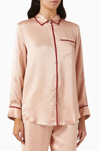 بلوزة بيجاما لندن حرير