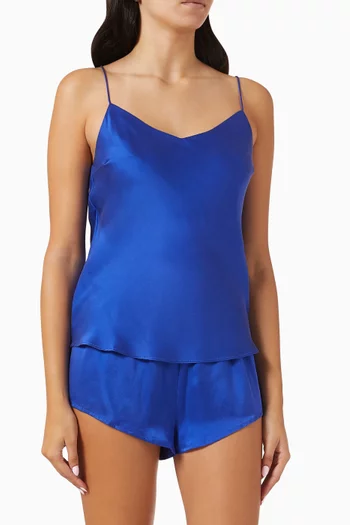 Milos Cami Top in Silk-charmeuse