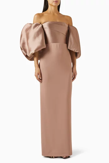 Floris Off-shoulder Maxi Dress