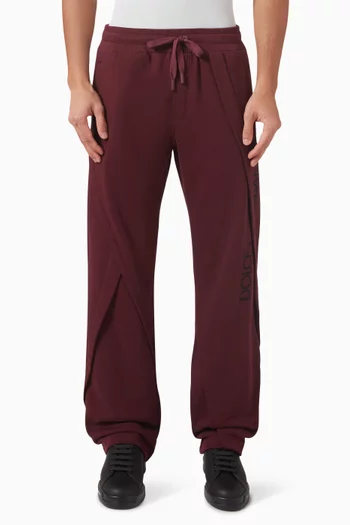 Logo-print Jogging Pants in Stretch Jersey