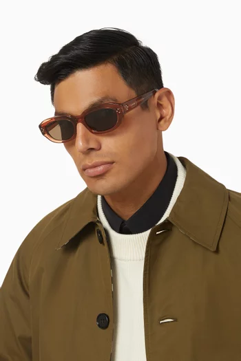 3-Dot Oval Sunglasses in Acetate