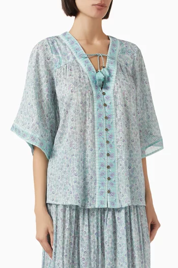 بلوزة ليتل بير مزيج قطن عضوي