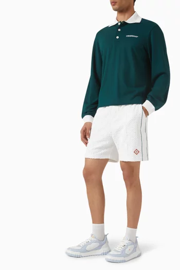Monogram Logo Shorts in Organic Cotton Terry