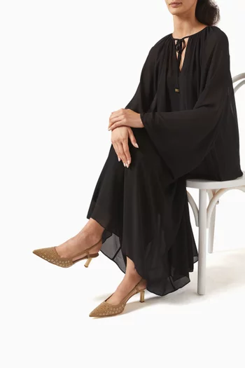 Alora 60 Slingback Pumps in Leather
