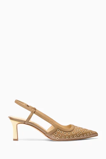 Alora 60 Slingback Pumps in Leather