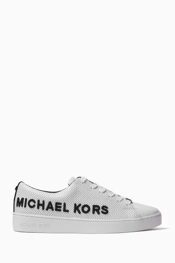 Keaton Logo Sneakers in Leather