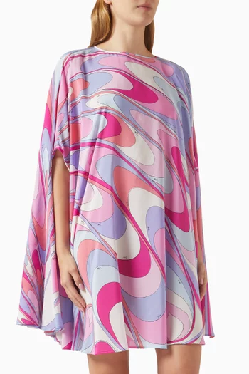 Onde-print Kaftan in Silk