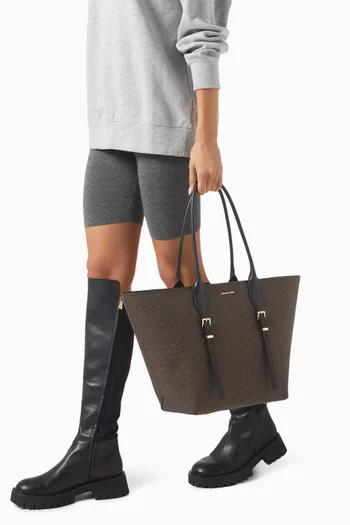 Moore Logo Tote Bag in Coated-canvas