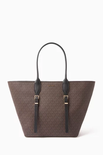 Moore Logo Tote Bag in Coated-canvas