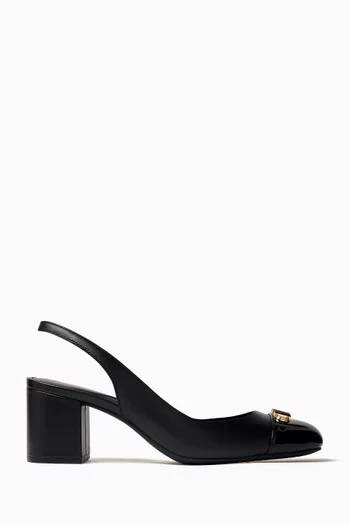 Perla Flex 70 Slingback Pumps in Leather