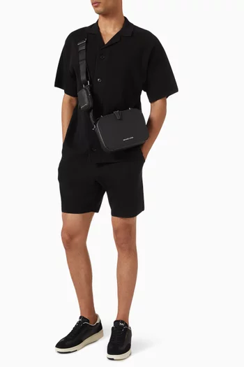 قميص منسوج بحياكة مزدوجة