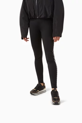 Raina Monogram Sneakers in Coated-canvas & Faux Leather