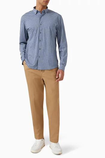 قميص بنقشة مربعات