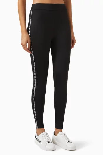 Logo Tape Leggings in Nylon-jersey