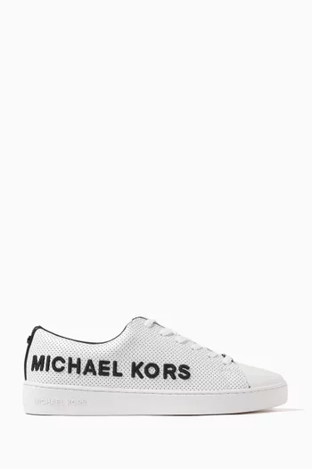Keaton Logo Sneakers in Leather