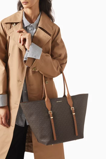 Moore Logo Tote Bag in Coated-canvas
