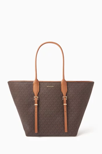 Moore Logo Tote Bag in Coated-canvas