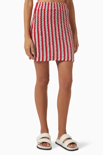 Zig-zag Crochet Skirt in Cotton