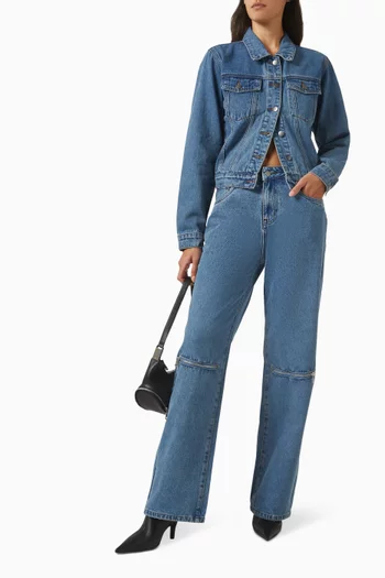 Zipper Jacket in Denim