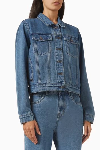 Zipper Jacket in Denim