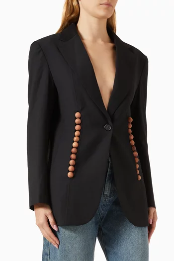 Freddie Bead Blazer in Wool