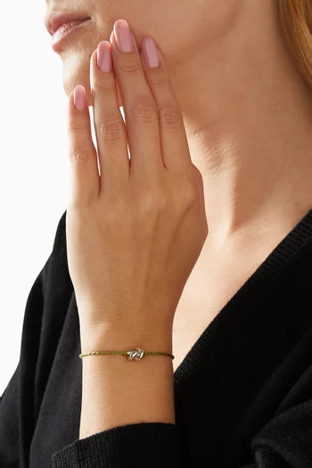 Friendship Bracelet in Silk & Sterling Silver