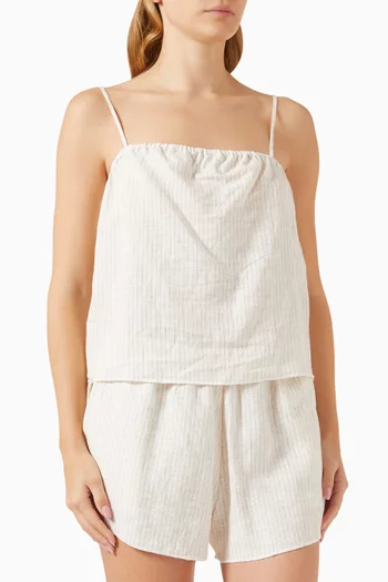 Babylock Top & Shorts Set in Linen