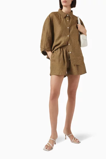 03 Shirt & Shorts Set in Linen