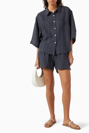 03 Shirt & Shorts Set in Linen
