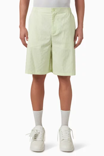 Bowling Shorts in Cotton-blend Jacquard