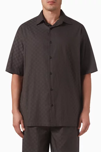 Bowling Shirt in Cotton-blend Jacquard