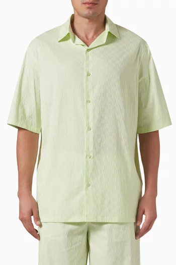 Bowling Shirt in Cotton-blend Jacquard