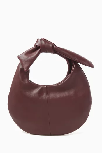 Yumi Clutch Top-handle Bag in Leather
