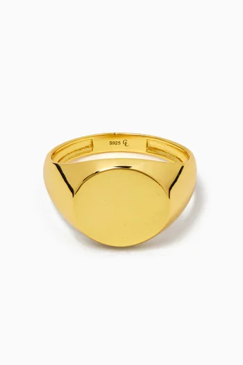 Classic Round Signet Ring