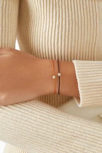 Diamond Cord Bracelet in 14kt Yellow Gold